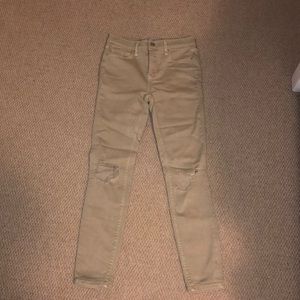 FREE PEOPLE Tan Skinny Jeans Size 26R
